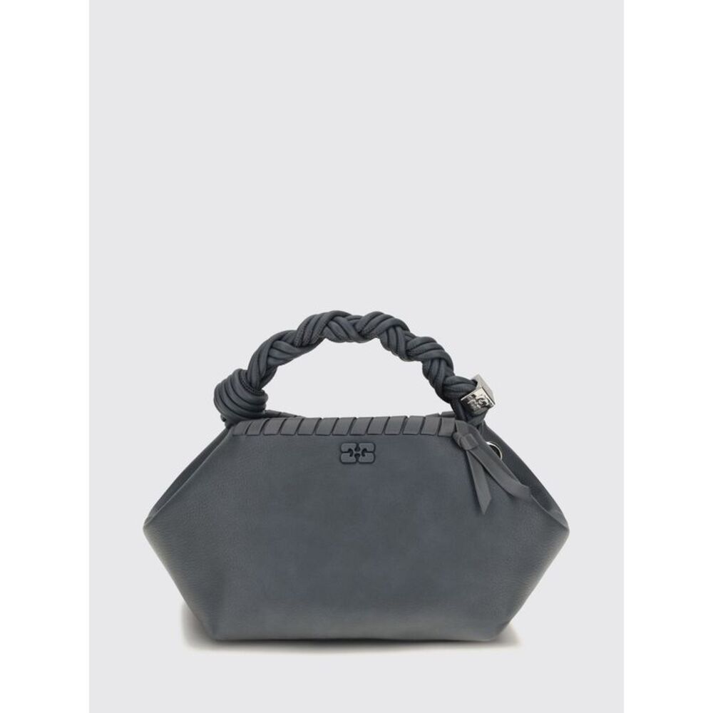 Ganni Women Ganni Bou Recycled Materials Handbag With Braided Handle